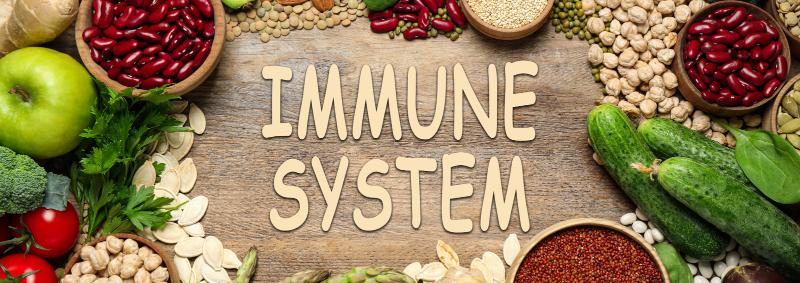 a decorative image of immune system boosters