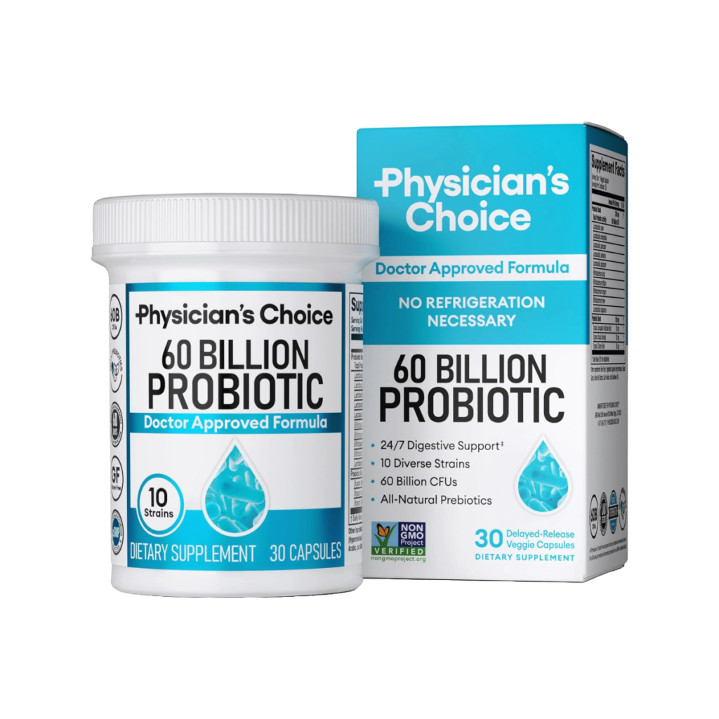 A bottle of probiotics for boosting the immune system