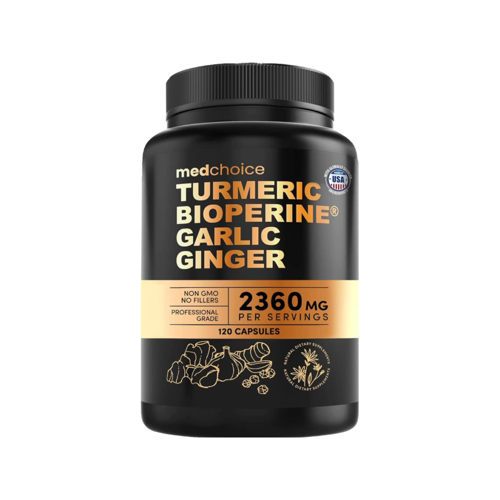 a bottle of garlic supplement and immune system boosters