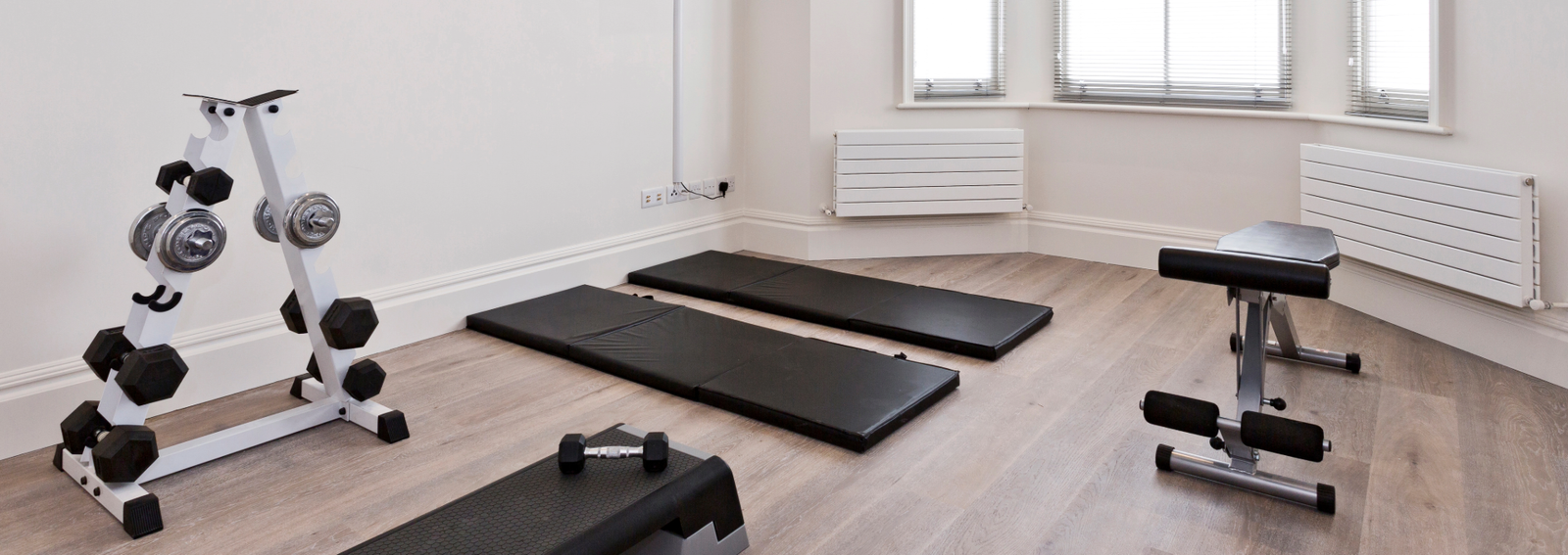 an image of home gym essentials needed to stay fit