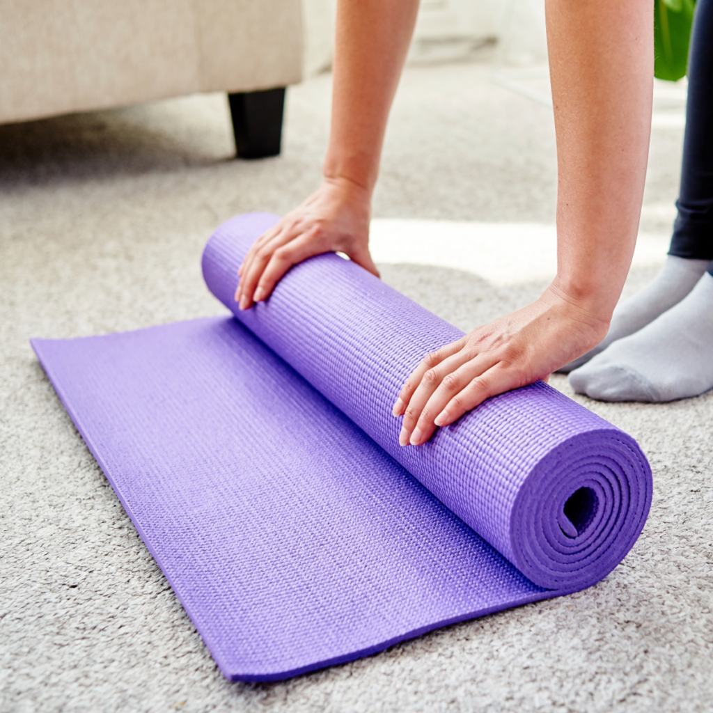 a yoga mat for home gym