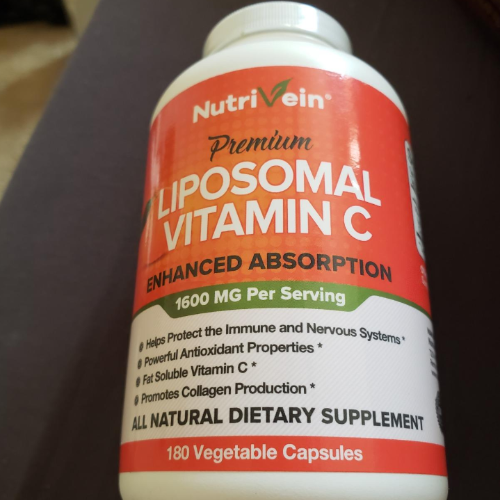 Liposomal Vitamin C Bottle Used for Adult Immune System Boost