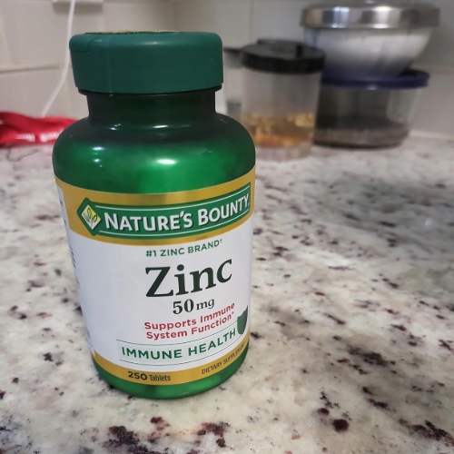 A bottle of Zinc intended to boost immunity