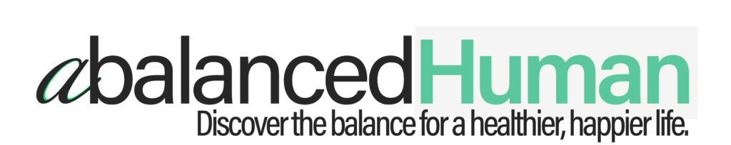 a balanced human logo